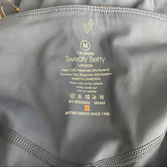 Sweaty Betty Goddess Foil 7/8 Leggings Medium NWT - Picture 5 of 6